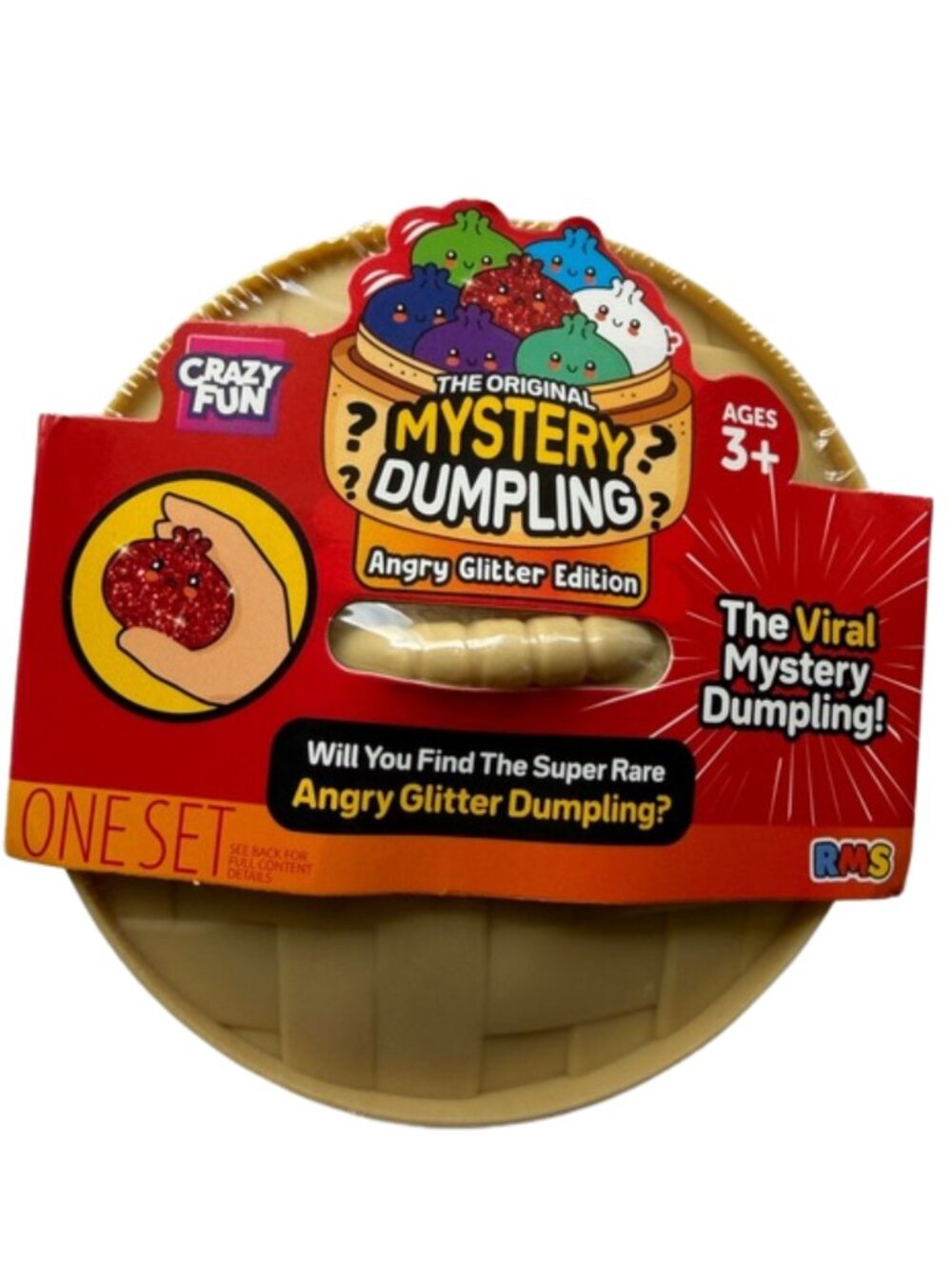 😡✨ NIB The Original Mystery Dumpling – Angry Glitter Edition 🥟RARE